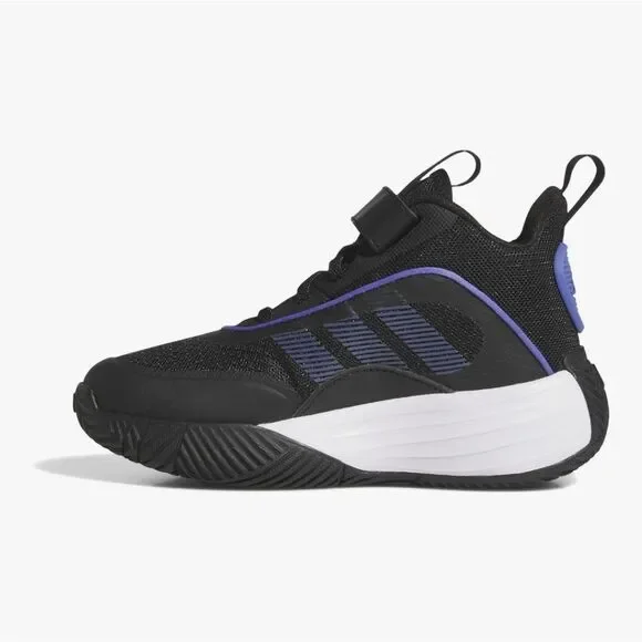 Adidas Kids Black and Purple Athletic Shoes - Picture 2 of 9